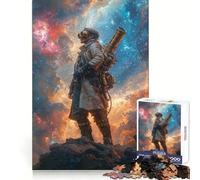 Puzzle Steampunk Astronaute 1000 Pièces pour Adultes Jeu de Réflexion Intelligent, Silencieux et Amusant Découpe Précise Cadeau Spécial 50x75cm