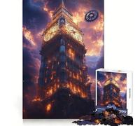 Puzzle Steampunk Big Ben avec Engrenages, 1000 pièces, pour Adolescents, Jouet Intelligent, Loisirs, découpe précise, Cadeau saisonnier 38x26cm