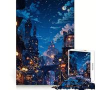 Puzzle Steampunk City pour Adolescents, 1000 pièces, Casse-tête intellectuel, Divertissement paisible, Art à Assembler, Joli Cadeau 50x75cm