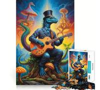 Puzzle Steampunk de 1000 pièces Ballades de Dinosaures pour Adolescents Collection Recall Upgrade Calm Mind Clear Cut Art 50x75cm