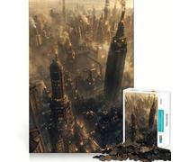 Puzzle Steampunk de 1000 pièces pour Adolescents : Paysage Urbain, détente et réflexion Pièce d'art aux Contours Nets 50x75cm