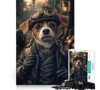 Puzzle Steampunk de 1000 pièces représentant Un Chien, idéal pour Les Adultes Cadeau Stimulant pour Le Cerveau, Parfait pour se détendre et créer Une œuvre d'art mémorable 38x52cm