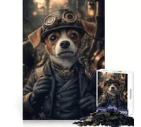 Puzzle Steampunk de 1000 pièces représentant Un Portrait de Chien, pour Adultes Jeu de logique et de Stimulation mentale, Anti-Stress, découpe Ferme, Cadeau Original 50x75cm