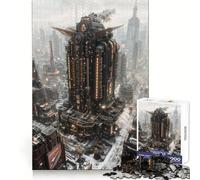 Puzzle Steampunk de 1000 pièces représentant une ville avec une structure imposante idéal pour les adultes Un jeu de réflexion amusant et amusant à partager avec une découpe de précision Cadeau unique