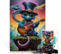Puzzle Steampunk Dino Jam Session 1000 pièces Jeu de réflexion pour Adultes Activité ludique et créative Découpe de précision Exposition Artistique 38x52cm