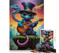 Puzzle Steampunk Dino Jam Session pour Adolescents, 1000 pièces, pour améliorer la mémoire, Jeu apaisant, Bords Nets, Cadeau de Noël 50x75cm