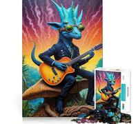 Puzzle Steampunk Dino Rhythms 1000 pièces pour Adultes Jeu de réflexion et de Calme Décoration Murale épurée 38x26cm