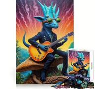 Puzzle Steampunk Dino Rhythms pour Adolescents, 1000 pièces, Jeu de logique Fine, Passe-Temps Calme, pièce de Collection aux Bords Nets 38x52cm