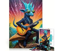 Puzzle Steampunk Dino Rhythms pour Adolescents, 1000 pièces, Jeu de logique Fine, Passe-Temps Calme, pièce de Collection aux Bords Nets 38x52cm