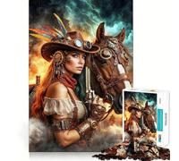 Puzzle Steampunk Duo pour Adultes de 1000 pièces, Jouet d'exercice Mental, Loisir Doux, Design à Assembler, Cadeau saisonnier 50x75cm