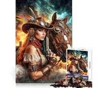 Puzzle Steampunk Duo pour Adultes de 1000 pièces, Jouet d'exercice Mental, Loisir Doux, Design à Assembler, Cadeau saisonnier 50x75cm