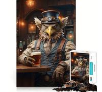 Puzzle Steampunk Griffon Bière 1000 pièces pour Adolescents, Jouet cognitif, Plaisir Lent, Bords de qualité supérieure, Cadeau du Père Noël 38x26cm