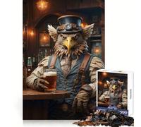 Puzzle Steampunk Griffon Bière Adultes 1000 Pièces Améliore la Mémoire Calme et Agréable Bords Nets Pièce de Collection 50x75cm