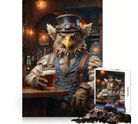 Puzzle Steampunk Griffon Bière pour Adolescents 1000 Pièces Casse-tête Méditatif, Amusant et Paisible 38x52cm