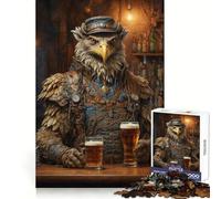 Puzzle Steampunk Griffon Bière pour Adultes, 1000 Pièces, Casse-tête Mental, Détente et Amusement, Assemblage d'image, Surprise Chaleureuse 38x52cm