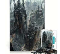 Puzzle Steampunk pour Adolescents, 1000 pièces, thème Paysage Urbain, Jouet de logique, Cadeau raffiné et de qualité supérieure 38x52cm