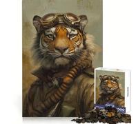 Puzzle Steampunk Tigre pour Adultes, 1000 pièces, Jeu de logique Pointue, Amusant et précis, Cadeau mémorable 50x75cm