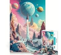 Puzzle Stellar Ascent Difficile pour Adultes 1000 Pièces Jeu de Logique Lien Familial Découpe de Précision Surprise Chaude 50x75cm