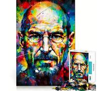 Puzzle Steve Jobs 1000 pièces pour Adolescents Souvenirs, détente et Divertissement Idée Cadeau saisonnière 50x75cm