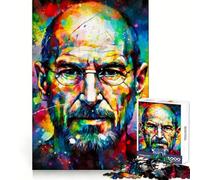 Puzzle Steve Jobs 1000 pièces pour Adultes, Jeu d'exercice Mental, Anti-Stress, Design élégant, Cadeau 38x52cm
