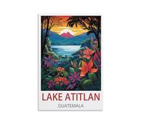 Puzzle Stimulant, Lac Atitlán Guatemala, Puzzle de 1000 pièces (52 x 38 cm) pour Adultes, Un défi Impossible mais Amusant