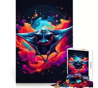 Puzzle Stingray Coloré 1000 Pièces pour Adultes Jeu de Logique et de Développement Cadeau Premium Edge 50x75cm
