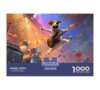 Puzzle Stitch 1000 Pieces avec Un Touch Animal - Ce Puzzle Chien 1000 Pièces Est Un Défi Satisfaisant pour Les Adultes 52x38cm/1000pcs