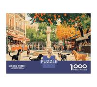 Puzzle Stitch 1000 Pieces avec Un Touch Animal - Ce Puzzle Chien 1000 Pièces Est Un Défi Satisfaisant pour Les Adultes 70x50cm/1000pcs