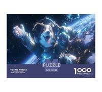 Puzzle Stitch 1000 Pieces avec Un Touch Animal - Ce Puzzle Chien 1000 Pièces Est Un Défi Satisfaisant pour Les Adultes 52x38cm/1000pcs