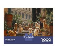 Puzzle Stitch 1000 Pieces avec Un Touch Animal - Ce Puzzle Chien 1000 Pièces Est Un Défi Satisfaisant pour Les Adultes 38x26cm/1000pcs