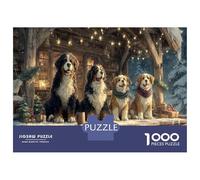 Puzzle Stitch 1000 Pieces avec Un Touch Animal - Ce Puzzle Chien 1000 Pièces Est Un Défi Satisfaisant pour Les Adultes 70x50cm/1000pcs