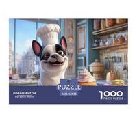 Puzzle Stitch 1000 Pieces avec Un Touch Animal - Ce Puzzle Chien 1000 Pièces Est Un Défi Satisfaisant pour Les Adultes 52x38cm/1000pcs