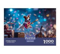 Puzzle Stitch 1000 Pieces avec Un Touch Animal - Ce Puzzle Chien 1000 Pièces Est Un Défi Satisfaisant pour Les Adultes 70x50cm/1000pcs