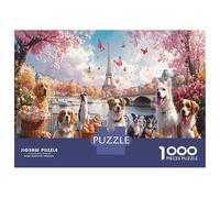 Puzzle Stitch 1000 Pieces Interprétation Libre - Représente Un Chien dans Un Puzzle 1000 Pieces Adulte Plein De Charme Animal 70x50cm/1000pcs