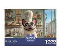 Puzzle Stitch 1000 Pieces Interprétation Libre - Représente Un Chien dans Un Puzzle 1000 Pieces Adulte Plein De Charme Animal 38x26cm/1000pcs
