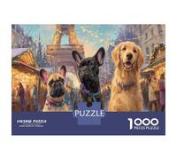 Puzzle Stitch 1000 Pieces Interprétation Libre - Représente Un Chien dans Un Puzzle 1000 Pieces Adulte Plein De Charme Animal 70x50cm/1000pcs