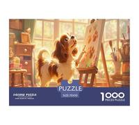 Puzzle Stitch 1000 Pieces Interprétation Libre - Représente Un Chien dans Un Puzzle 1000 Pieces Adulte Plein De Charme Animal 70x50cm/1000pcs