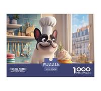 Puzzle Stitch 1000 Pieces Interprétation Libre - Représente Un Chien dans Un Puzzle 1000 Pieces Adulte Plein De Charme Animal 52x38cm/1000pcs