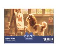 Puzzle Stitch 1000 Pieces pour Adultes - Un Hommage Au Chien dans Un Puzzle 1000 Pieces Animaux Aux Couleurs Vibrantes 38x26cm/1000pcs