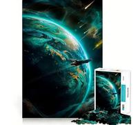 Puzzle Strange Green World pour Adolescents, 1000 pièces, Jeu de logique Fine, Passe-Temps Calme, pièce de Collection aux Bords Nets 38x52cm