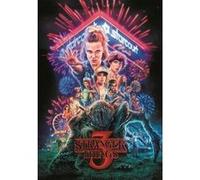 Puzzle stranger things saison 3 1000 pieces 50x70cm - collection serie tv film affiche - set puzzle adulte et carte