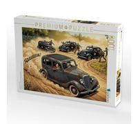 Puzzle · Straßensperren und Immer engere Verfolgung | Die Legende von Bonnie & Clyde · 1000 pièces · Format assemblé 64 × 48 cm · CALVENDO Puzzle