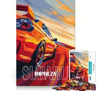 Puzzle Subaru Impreza 1000 pièces pour Adolescents, Jeu de logique Clair, Loisirs faciles, découpe Parfaite, Cadeau d'anniversaire 38x52cm