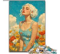 Puzzle Summer Girl 1000 pièces pour Adultes et Adolescents, pour Un Moment de détente et de Partage, pour Un Amour de Couple Plus Intense (50x75cm)