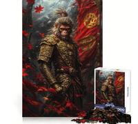 Puzzle Sun Wukong Le Roi Singe 1000 pièces pour Adolescents Jeu de logique et de Relaxation Objet de Collection Haut de Gamme 50x75cm