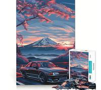 Puzzle Sunset Drive 1000 pièces pour Adolescents, Jouet Intelligent, Passe-Temps à la Maison, découpe précise, Cadeau attentionné 38x26cm