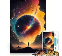 Puzzle Sunset Fantasy 1000 pièces pour Adolescents, Jeu de logique Clair, Loisirs faciles, découpe Parfaite, Cadeau d'anniversaire 50x75cm
