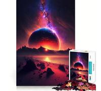 Puzzle Sunset Fantasy 1000 pièces pour Adolescents, Jouet Intelligent, Passe-Temps à la Maison, découpe précise, Cadeau attentionné 50x75cm