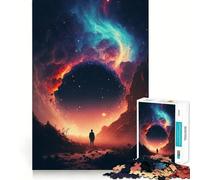 Puzzle Sunset Fantasy 1000 pièces pour Adultes Édition spéciale Anti-Stress Coupe ajustée Cadeau du Père Noël 50x75cm