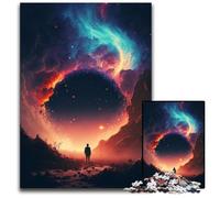 Puzzle Sunset Fantasy 1000 pièces pour Adultes, Puzzle Difficile pour Adultes, idéal comme Cadeau de Vacances et décoration d'intérieur, 26x38cm